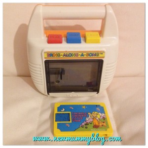 New mummy blog throwback Thursday 80s toy cassette player Tomy