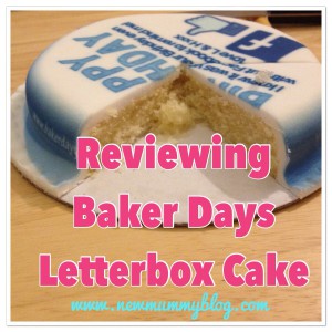 Reviewing Baker Days Letterbox Cake