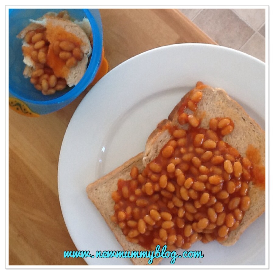 Things I didn't expect when baby turned one beans on toast