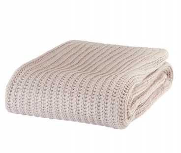 Knitted Throw - Natural