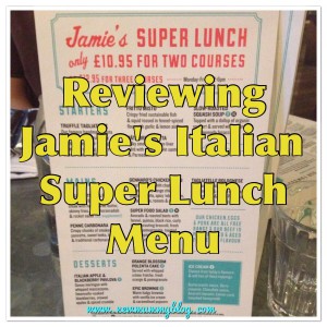 New mummy blog reviews Jamie's Italian super lunch