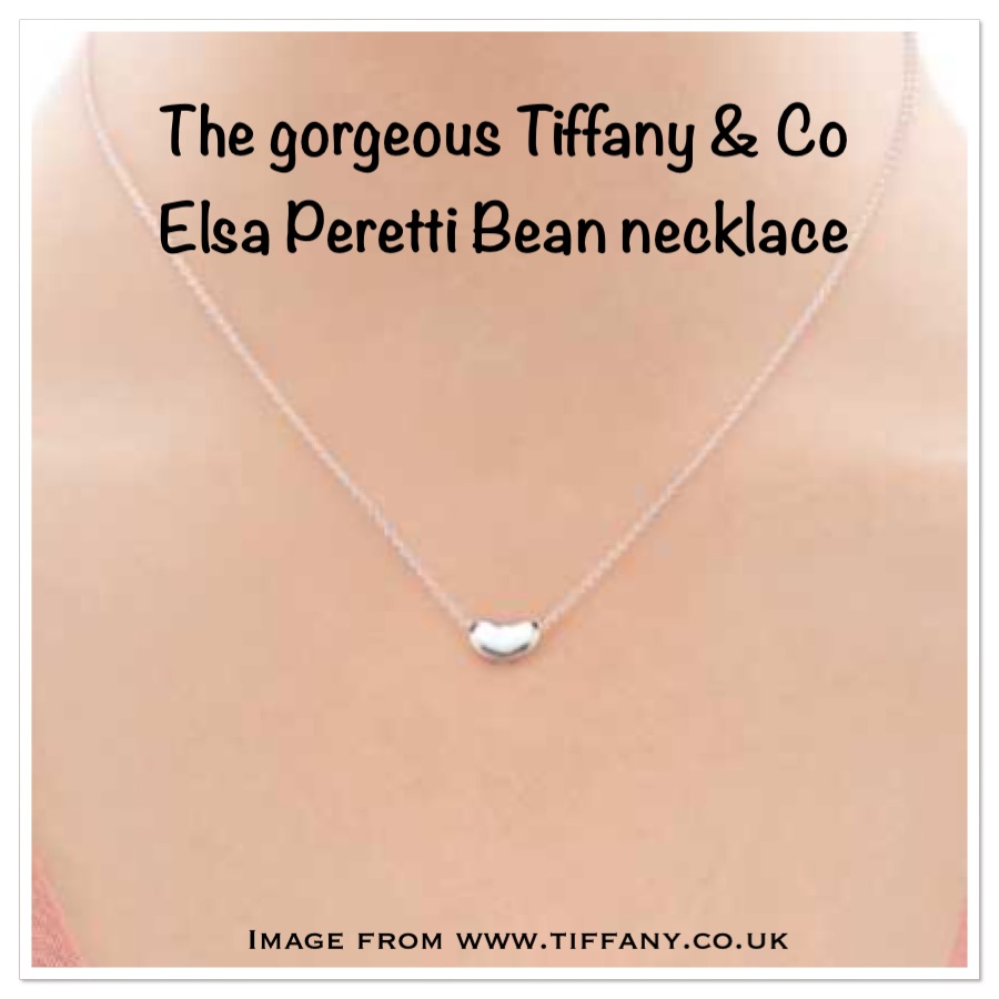 Tiffany Bean Necklace - present for wife or girlfriend