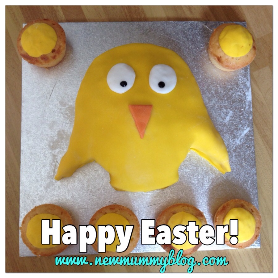 easter chick cake