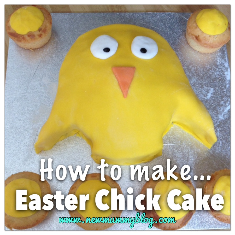 How to make an easter chick cake - super easy Easter cake for kids