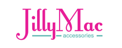 Jilly Mac Accessories retro fontleray brown colour logo