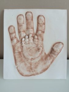 New Mummy Blog featuring Baby Prints Cheltenham - baby hand print