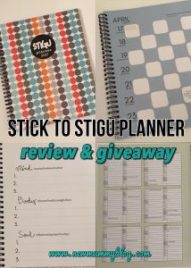 Stick to Stigu planner giveaway on newmummyblog