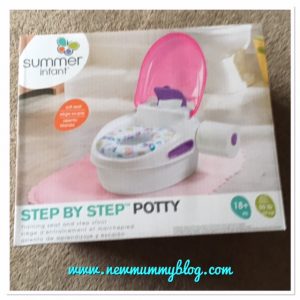 Review Potty Summer Infant Step by Step potty pink box