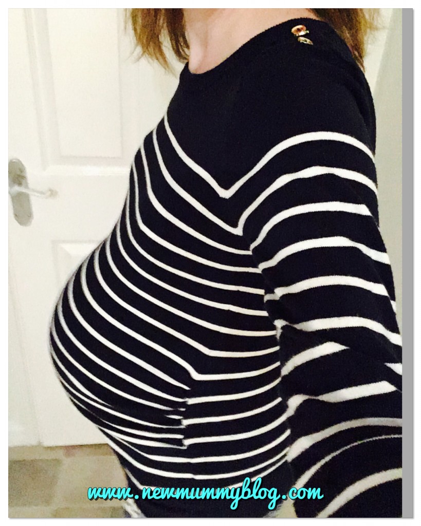Maternity clothes new mummy blog favourites H&M maternity navy Breton jumper 