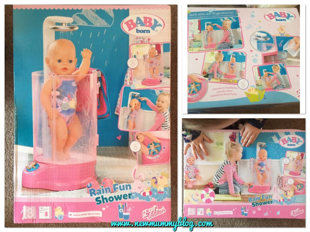 Baby born rain fun shower doll review - fun for 3 year old 