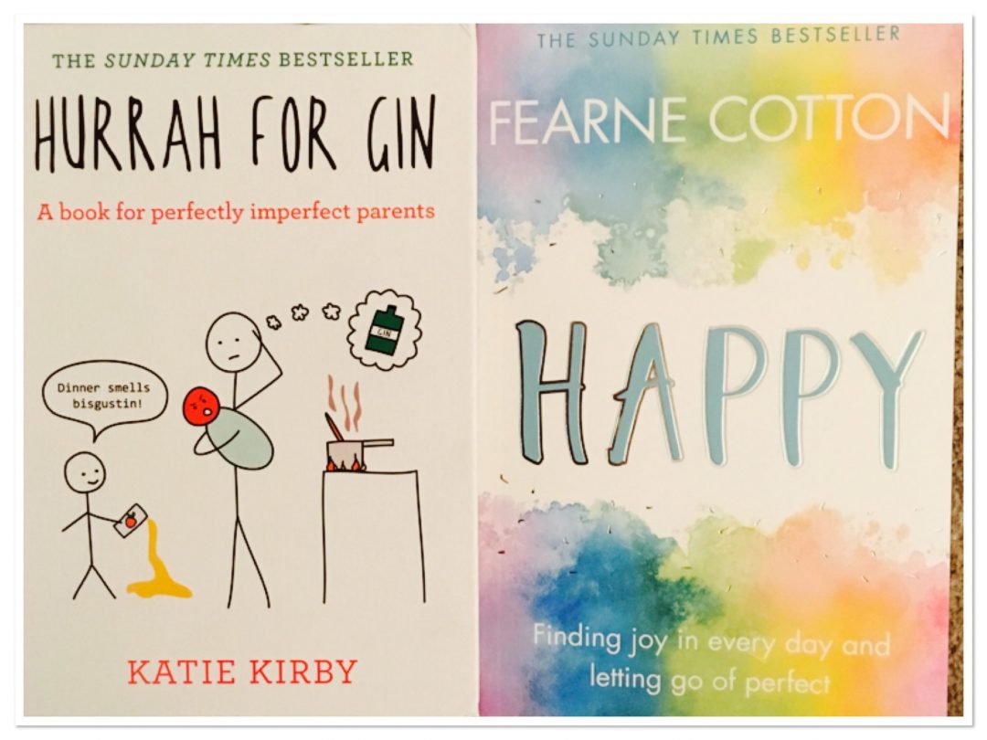 A few feel good books perfect for Mother’s Day - Hurrah for Gin by Katie Kirby and Happy by Fearne Cotton