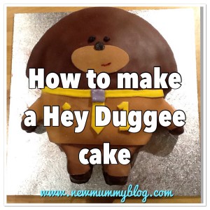 How to make a Hey Duggee cake for a first birthday party or children’s birthday, step by step instructions and how to tutorial - New Mummy Blog