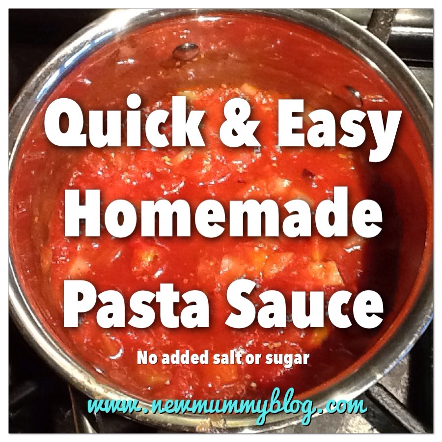 Homemade pasta sauce - quick and easy - perfect for toddlers and kids