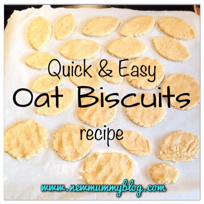 Quick and easy Oat Biscuits recipe New Mummy Blog