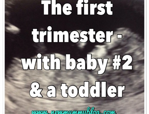 the first trimester with baby and a toddler
