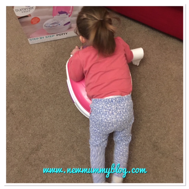 Review Potty Summer Infant Step by Step potty pink toddler loves it