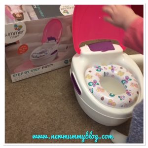 Review Potty Summer Infant Step by Step potty pink box