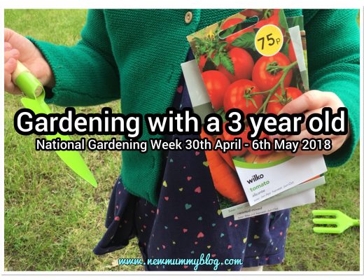 Preschooler gardening with a 3 year old and growing your own veg