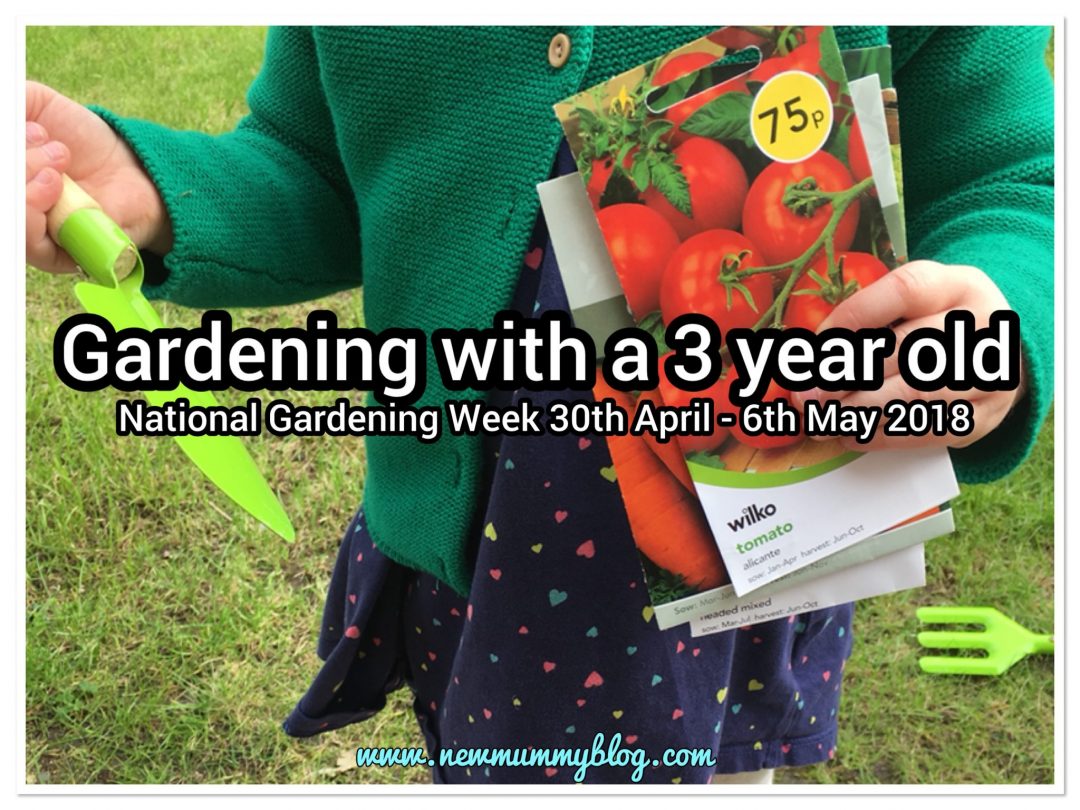 Preschooler gardening with a 3 year old and growing your own veg