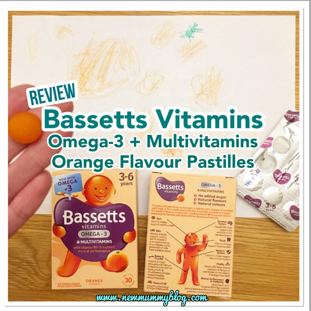 Bassetts Vitamins Omega3 + Multivitamins Orange Flavour Pastilles