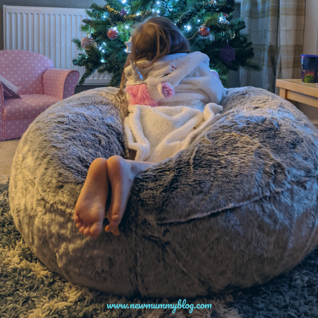 Huge super soft Kenai Faux Fur Bean Bag - adult bean bag