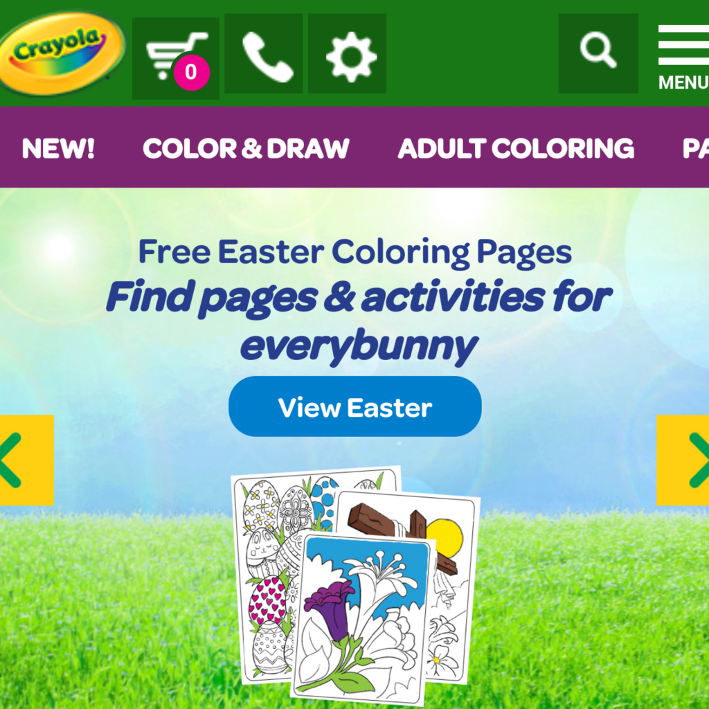 Free Easter activities during schools closed COVID19 -  Crayola free colouring sheets to print - free printables