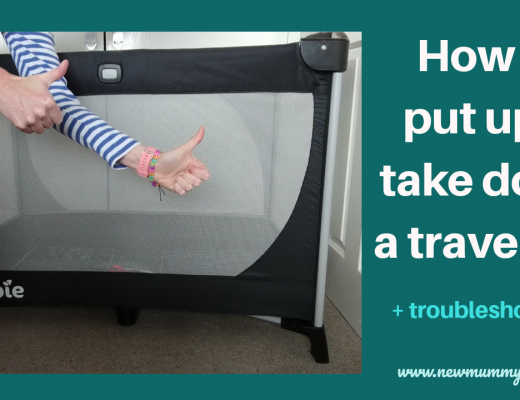 How to put up a travel cot