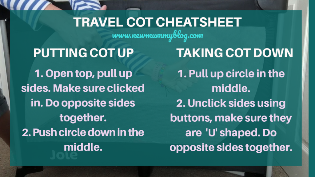 Travel cot is stuck, travel cot instructions to put up and fold travel cot