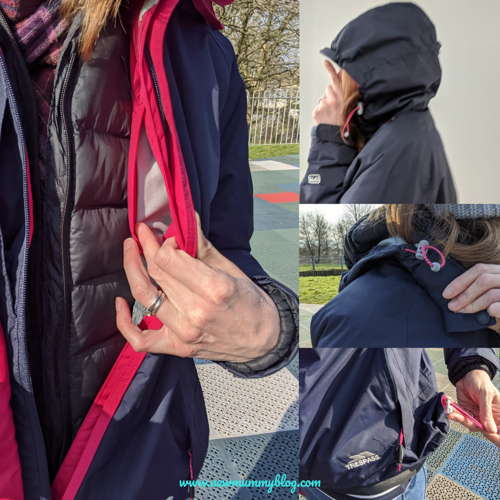 Trespass waterproof jacket - Forissant - adjustable hood