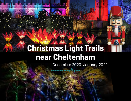 Christmas light trail near Cheltenham, Gloucestershire 2020